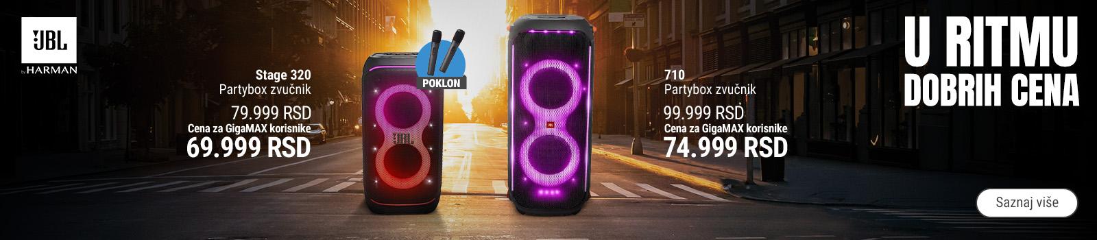 Snižene cene i pokloni uz JBL partybox zvučnike