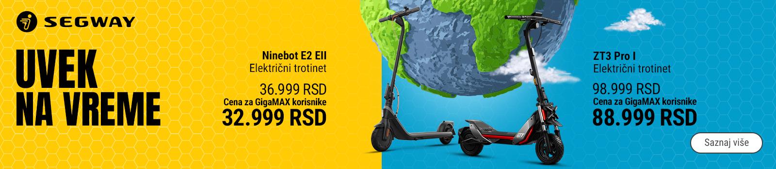 Uvek na vreme – SEGWAY ELEKTRIČNI TROTINETI