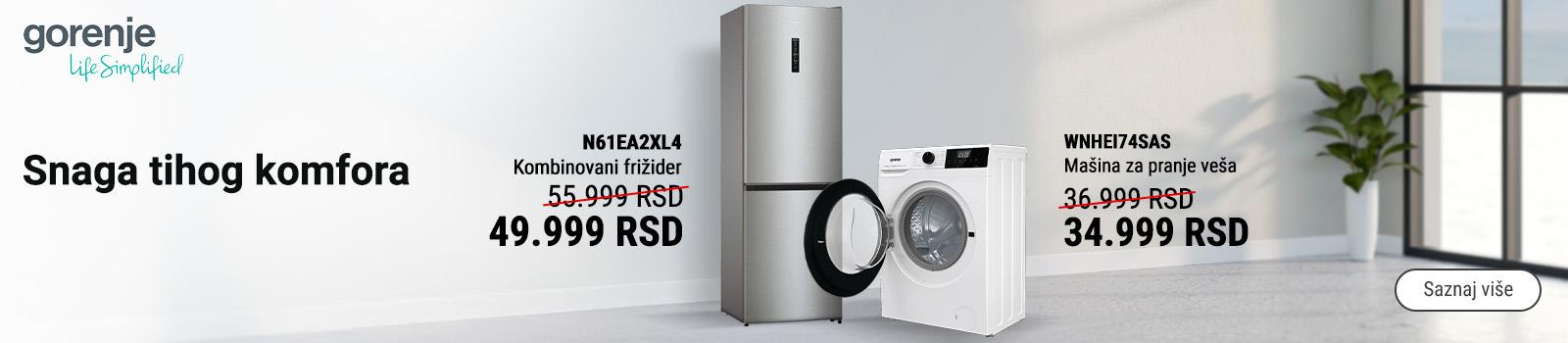 Gorenje i Hisense bela tehnika po super cenama